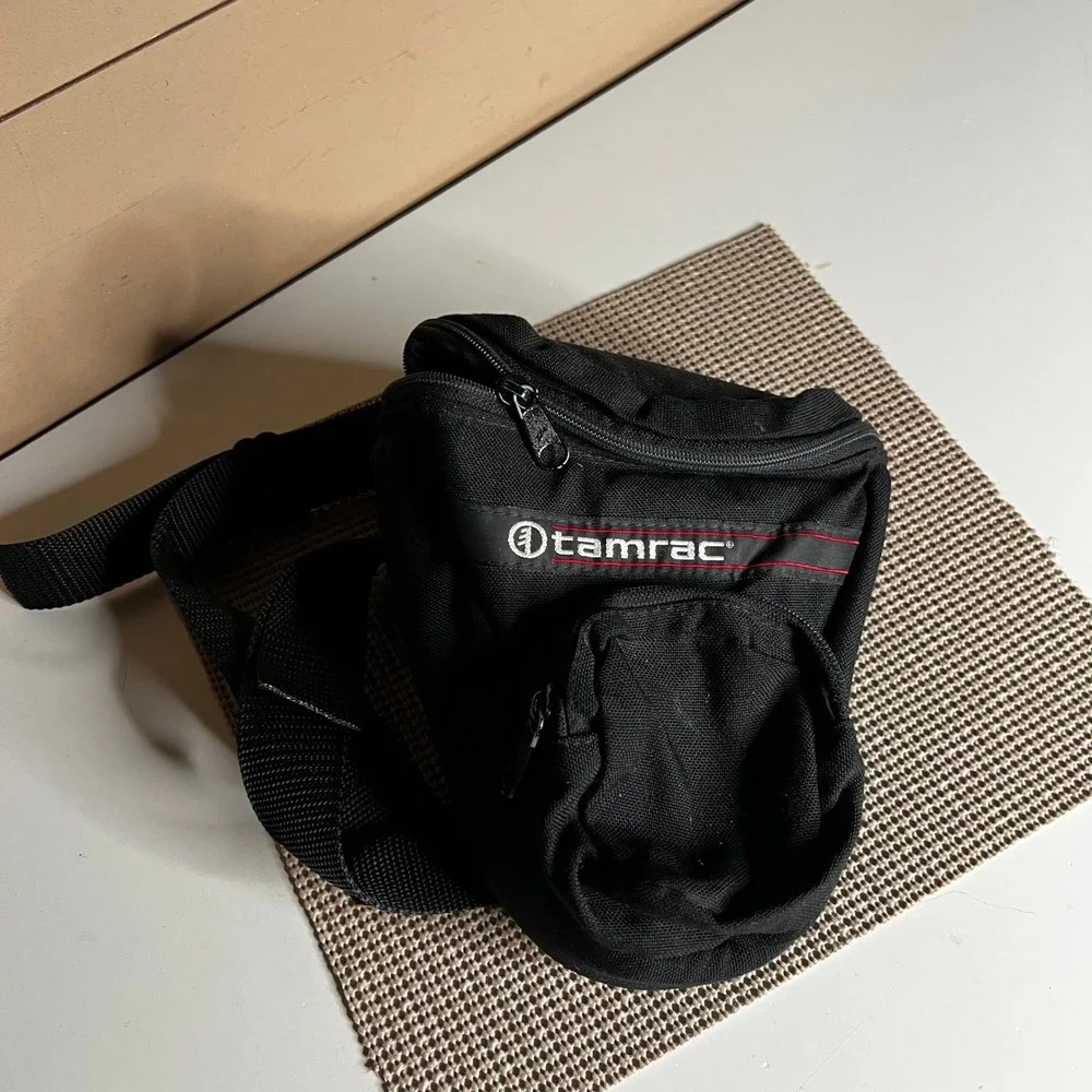 Tamrac Model 515 Camera Bag Black Nylon Shoulder Belt Loop Waist Pack USA Made